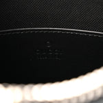 GG Supreme Monogram Web Small Flat Messenger Bag Black Grey