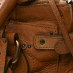 Calfskin Medium Paddington Satchel Tan