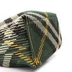 Canvas Knitted Check Mini Peg Duffle Bag Ivy