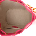 Nappa Mini Drawstring Aren Chain Bag Beetroot Purple