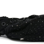 Denim Embellished Le Cagole Shoulder Bag XS Black