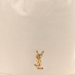 Lambskin Matelasse Monogram Medium Jamie 4.3 Pochon Blanc Vintage