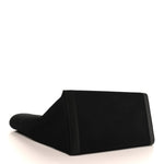 Linen Calfskin Rive Gauche Tote Black