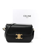 Shiny Calfskin Medium Triomphe Black