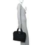 Saffiano Tessuto Nylon Small Briefcase Black
