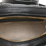Calfskin GG Matelasse Mini Hobo Shoulder Bag Black