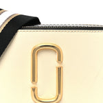 Saffiano Small Snapshot Camera Bag Cloud White Multicolor