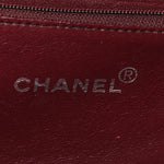 Wood Lambskin CC Vanity Case Brown Black