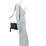 Calfskin Matelasse Monogram Lou Camera Bag Black