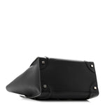 Drummed Calfskin Mini Luggage Black