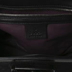 Pony Hair New Bamboo Medium Top Handle Bag Black