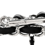 Brass Calfskin Medium Grocery By Chanel Shopping Basket Silver