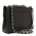 Caviar Jumbo Single Flap Black