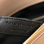 Calfskin Y Quilted Monogram Medium Loulou Chain Satchel Dark Beige
