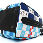 Visetos Ottomar Checkerboard Weekender Duffle Bag Blue Multicolor