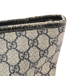 GG Supreme Monogram Medium Zippered Shopping Tote Navy