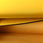 GG Monogram Scratch Lux Calfskin Mini Luce Shoulder Bag Yellow