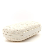 Foulard Intrecciato Minaudiere Knot Clutch Bone