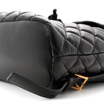 Calfskin Quilted Medusa Backpack Black