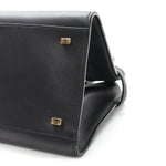 Polished Saddle Calfskin Soft Margaux 12 Black
