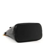 Calfskin Lock and Walk Bucket Black