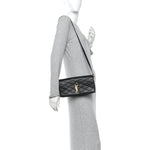 Lambskin Quilted Monogram Kate 99 Black
