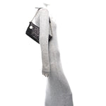 Crinkled Calfskin Macrocannage DiorStar Hobo Bag Black