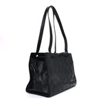 Lambskin Diamond Stitched Shoulder Bag Black