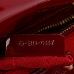 Patent Cannage Mini Lady Dior Red