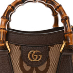 Monogram Jumbo GG Textured Dollar Calfskin Small Diana Tote Bag Camel Ebony New Acero Pomegranate Red