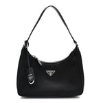 Tessuto Nylon Saffiano Mini Re-Edition 2005 Bag Black