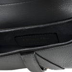 Grained Calfskin Mini Saddle Bag Sky Blue