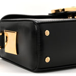 Shiny Calfskin Nano Pencil Bag Black
