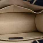 Calfskin Dioriviera Toile De Jouy Small Book Tote With Strap Blue Multicolor