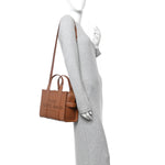 Grained Calfskin Small The Tote Bag Argan Oil