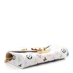 LV X TM Monogram Multicolor Pouch Metis Belt White