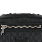 Soft GG Supreme Monogram Web Belt Bag Black Grey