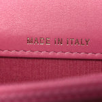 Lambskin Quilted Boy Square Wallet on Chain WOC Pink