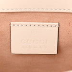 Calfskin Matelasse Aria Super Mini GG Marmont Shoulder Bag Mystic White
