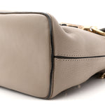 Suede Calfskin Mini Faye Backpack Motty Grey