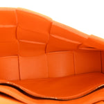 Nappa Maxi Intreccio Cassette Bag Tangerine