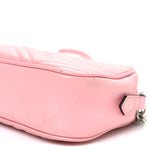 Calfskin Matelasse Small GG Marmont Chain Shoulder Bag Wild Rose