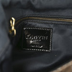 Crackled Metallic Lame Quilted Happy Partage Bag Gold