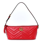 Calfskin Matelasse Chevron GG Marmont Sling Shoulder Bag Rosso