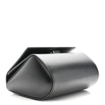 Calfskin Mini Pandora Box Logo Strap Crossbody Bag Black