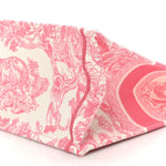 Canvas Embroidered Medium Dioriviera Toile De Jouy Book Tote Peony Pink