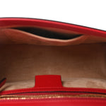 Calfskin Small Sylvie Shoulder Bag Hibiscus Red