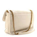 Grained Lambskin Monogram Medium Niki Chain Satchel Crema Soft