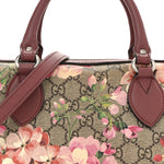 GG Supreme Monogram Blooms Small Boston Beige Multicolor Dry Rose