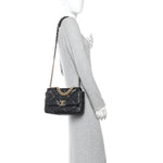Goatskin Quilted Medium Chanel 19 Flap Black